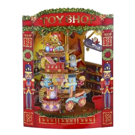 The Toy Shop 3D Christmas Swing Card